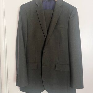 J. Crew Men's Charcoal Gray Italian Wool Suit